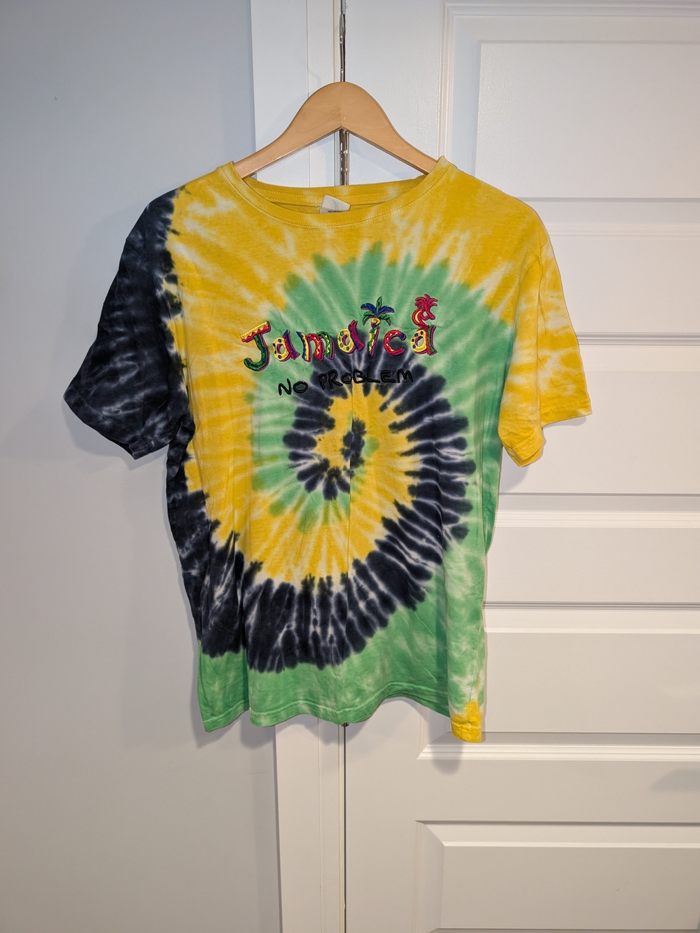 Vintage Jamaica 'No problem' Tie-Dye Short Sleeve Tee